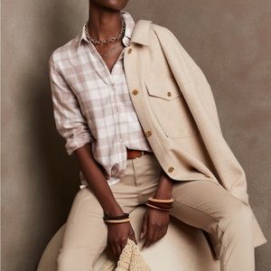 Banana Republic Boyfriend Flannel Shirt